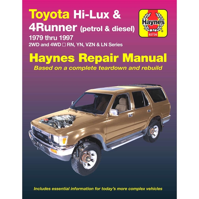 Haynes Manual - Toyota Hilux / 4Runner Benzin & Diesel (79-96) Manual